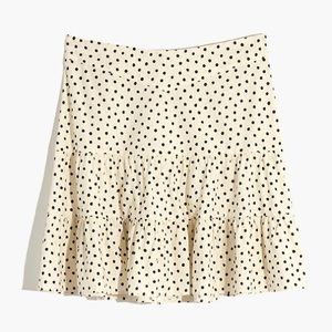 MADEWELL ⚡️ TIERED MINI SKIRT INKBRUSH IN DOTS